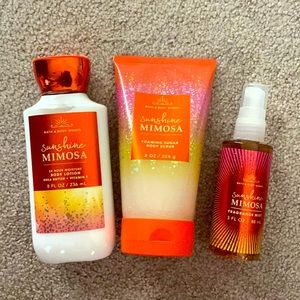bath & body works set sunshine mimosa